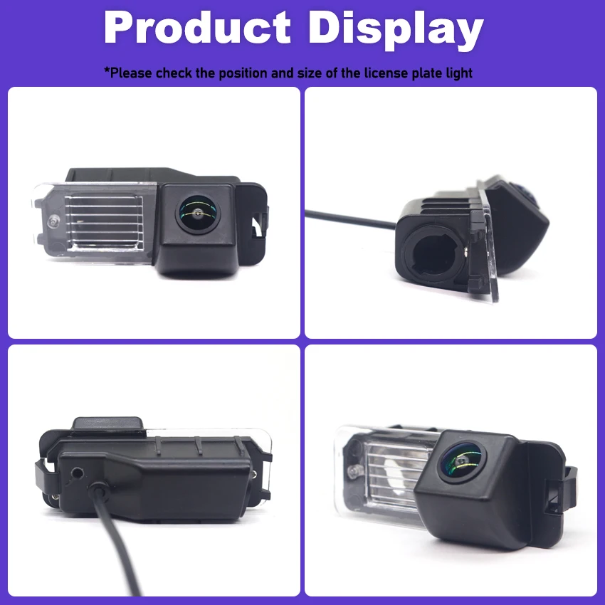 Backup Rear View Camera For Volkswagen For VW Polo 4 2002~2009 MK4 9N 4Q 9N3 Hatchback license plate Camera parking Camera view 4