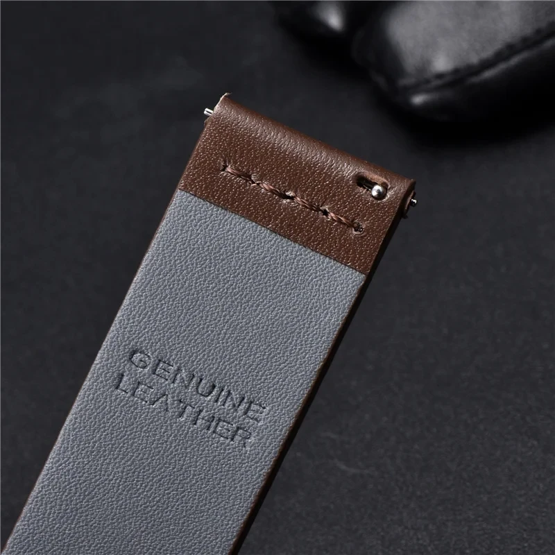 Soft Quick Release Straps 18mm 20mm 22mm Men Women Casual Replacement Leather Watch Watchband Smartwatch Band