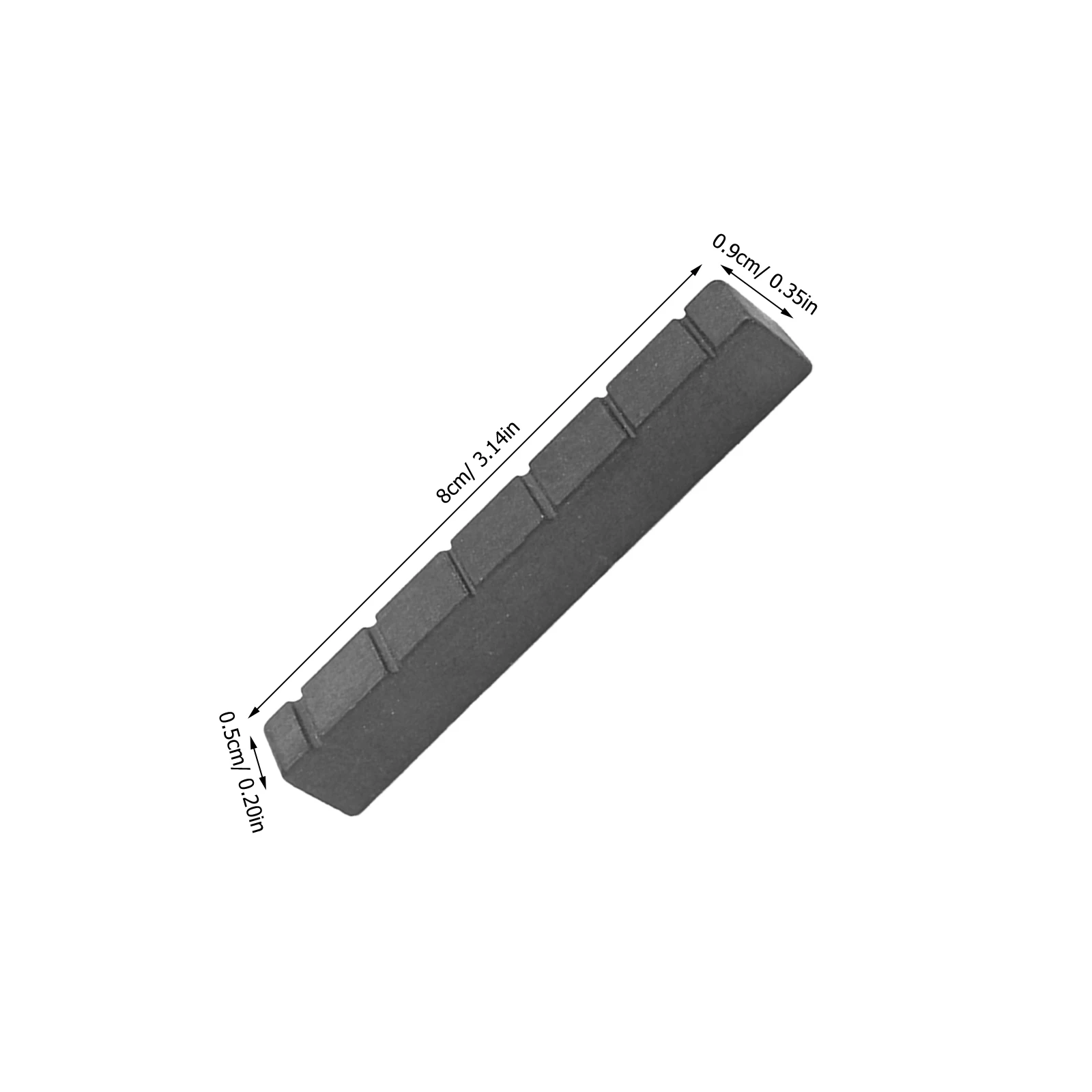 Black Replacement Guitar Saddle and Nut for Classical Guitar Plastic Bridge Accessory Enhance Sound Ease of Play