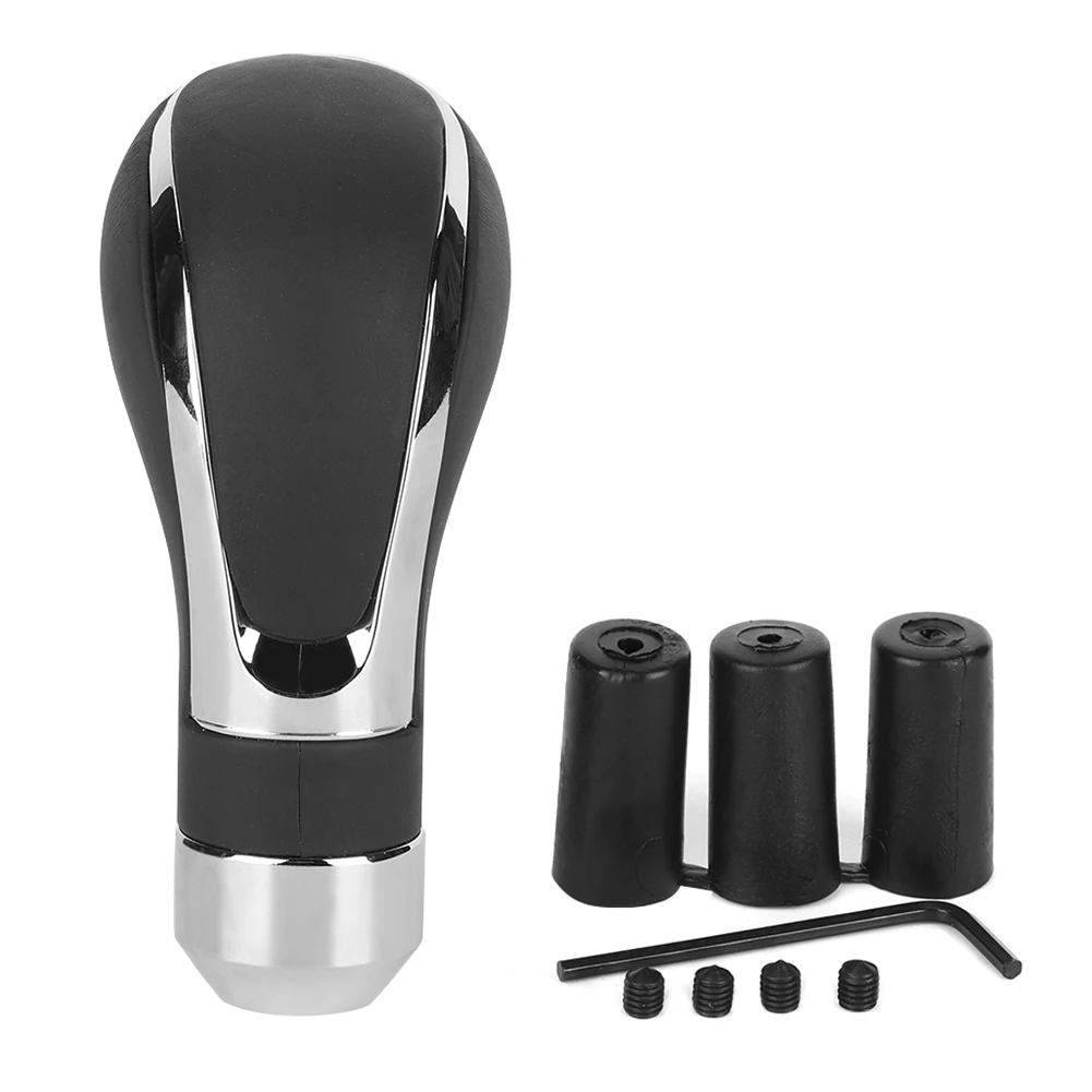 Keenso Fine Plastic Black Car  Lever Lever Head Slide Button  Fit for Simple Installation Comfortable Touch Feeling for All Cars