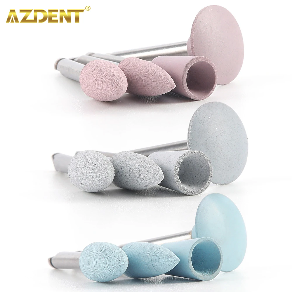 AZDENT Dental Silicone Polisher 10pcs/pack for Contra Angle Handpiece Porcelain Polishing Composite Teeth Polish Dentistry Tool