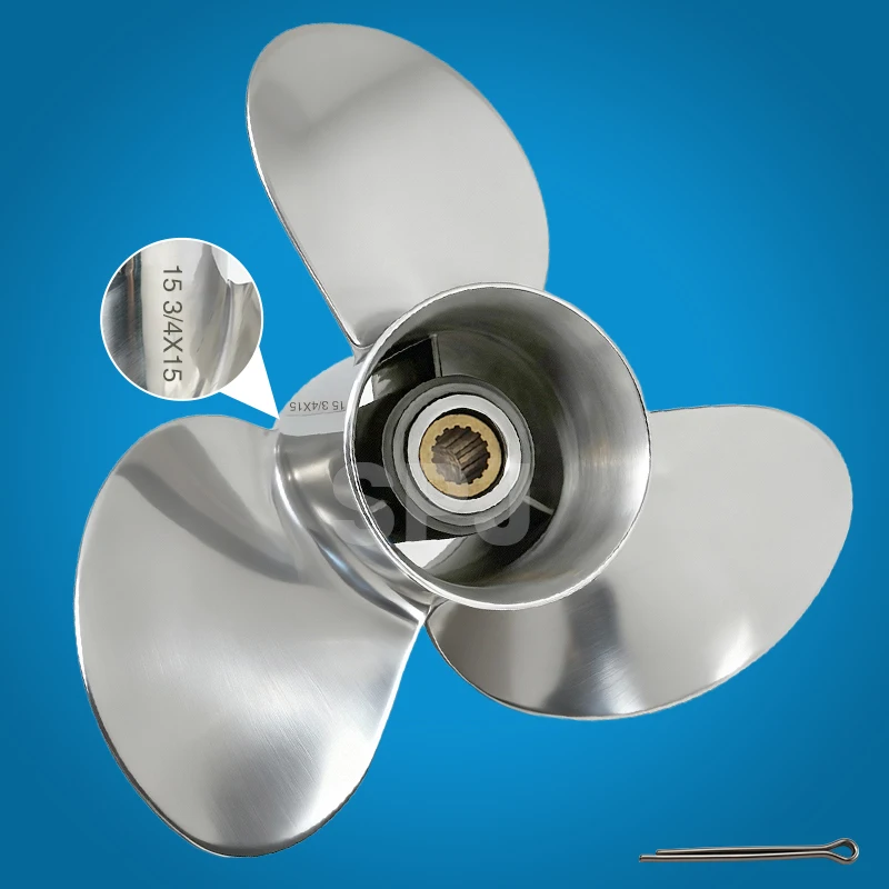 L Rotation 58133-ZY3-B15LX Original Stainless Steel Outboard Propeller 15 3/4*15 Boat Drive Propeller 115-250HP