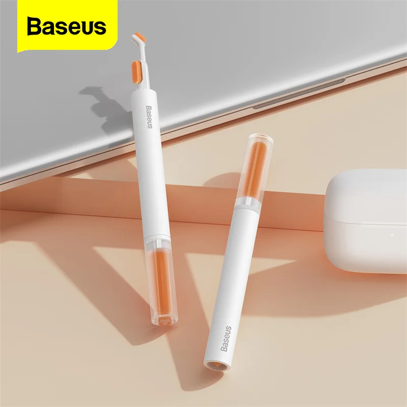 Baseus 블루투스 이어폰 청소 펜, 에어팟 프로 3 2 1 클리너 키트 브러시 헤드폰 이어버드 청소 도구, 에어팟 케이스용