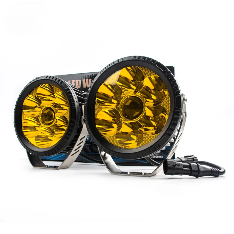 

ed Laser Work Driving Fog Light 4.5 inch Amber Leads Light Car Pods Led Spotlight Lights for Jeep Off Road Cars