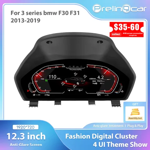12.3 "1920*720 Auto Lcd Dashboard Paneel For BMW 3 4 Series F30 F31 F34 F32 F33 F36 Instrumentenpaneel Virtuele Cockpit