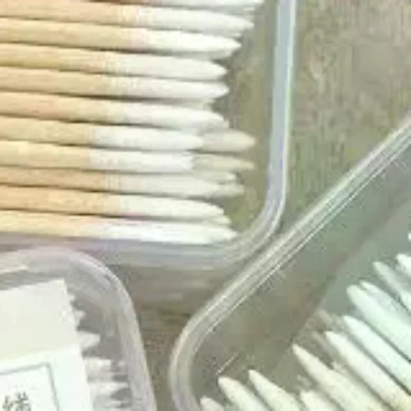 200Pcs Manicure Tools Nails Wooden Tip Cotton Stick Buds Disposable Ultra-Detail Corrector Nail Polish Remover Clean Sticks