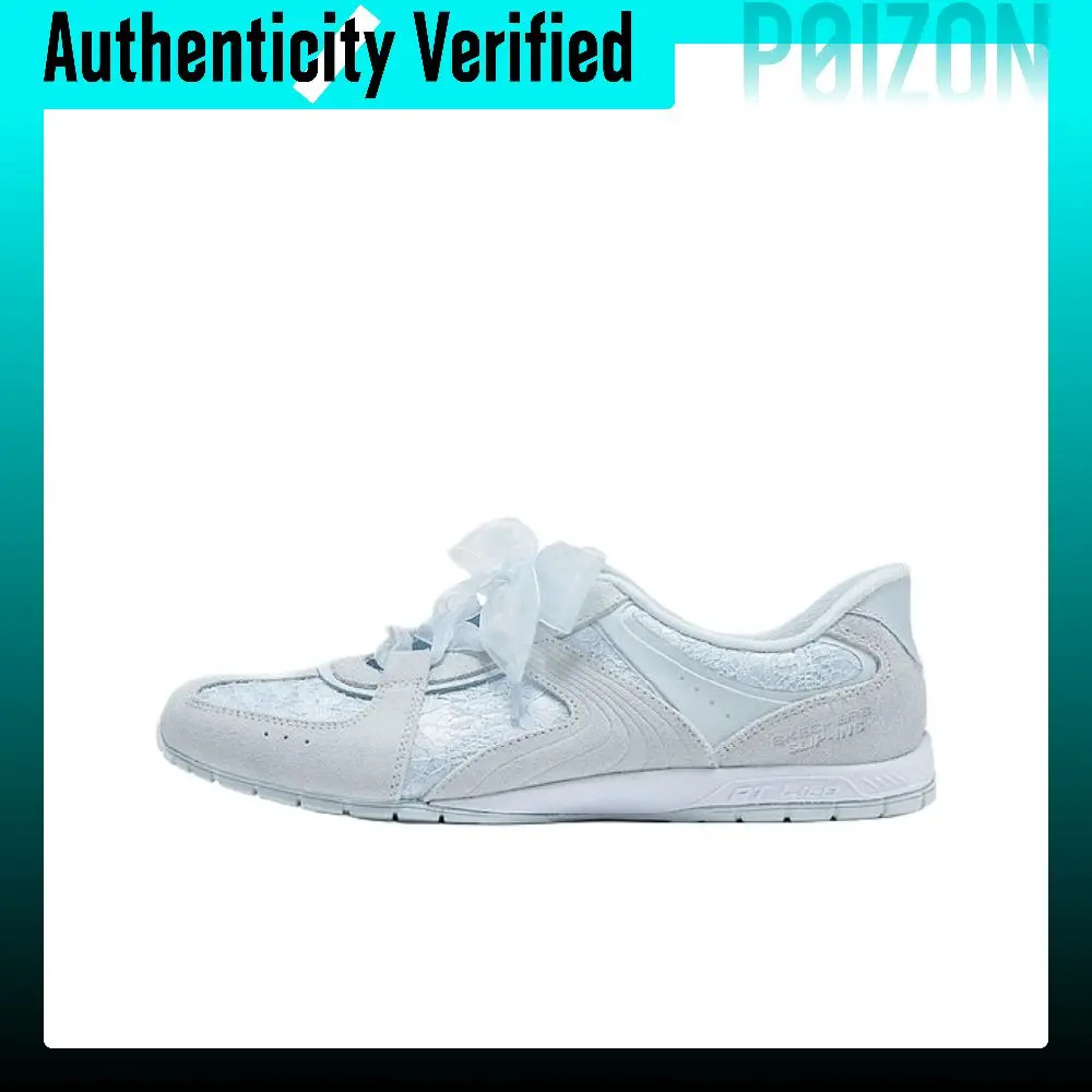 Skechers Slip Ins Flash Ballet German Army Trainers Breathable Casual Shoes Women's Light Blue 104788-LTBL