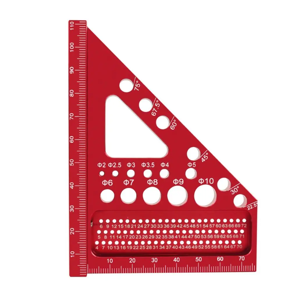 

Метрическая система Деревообработка квадратный транспортир многоугольный прозрачный УГОЛЬНИК треугольная линейка из алюминиевого сплава высокая точность