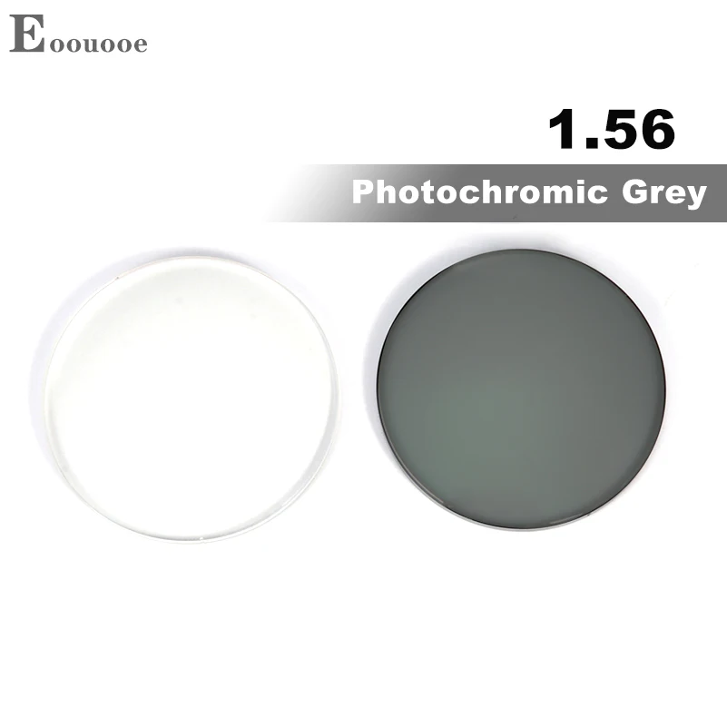 

Photochromism Gray Glasses Lenses 1.56 Index Aspheric Change Color Optics Myopia Hyperopia Sun Eyeglasses Prescription Eyewear