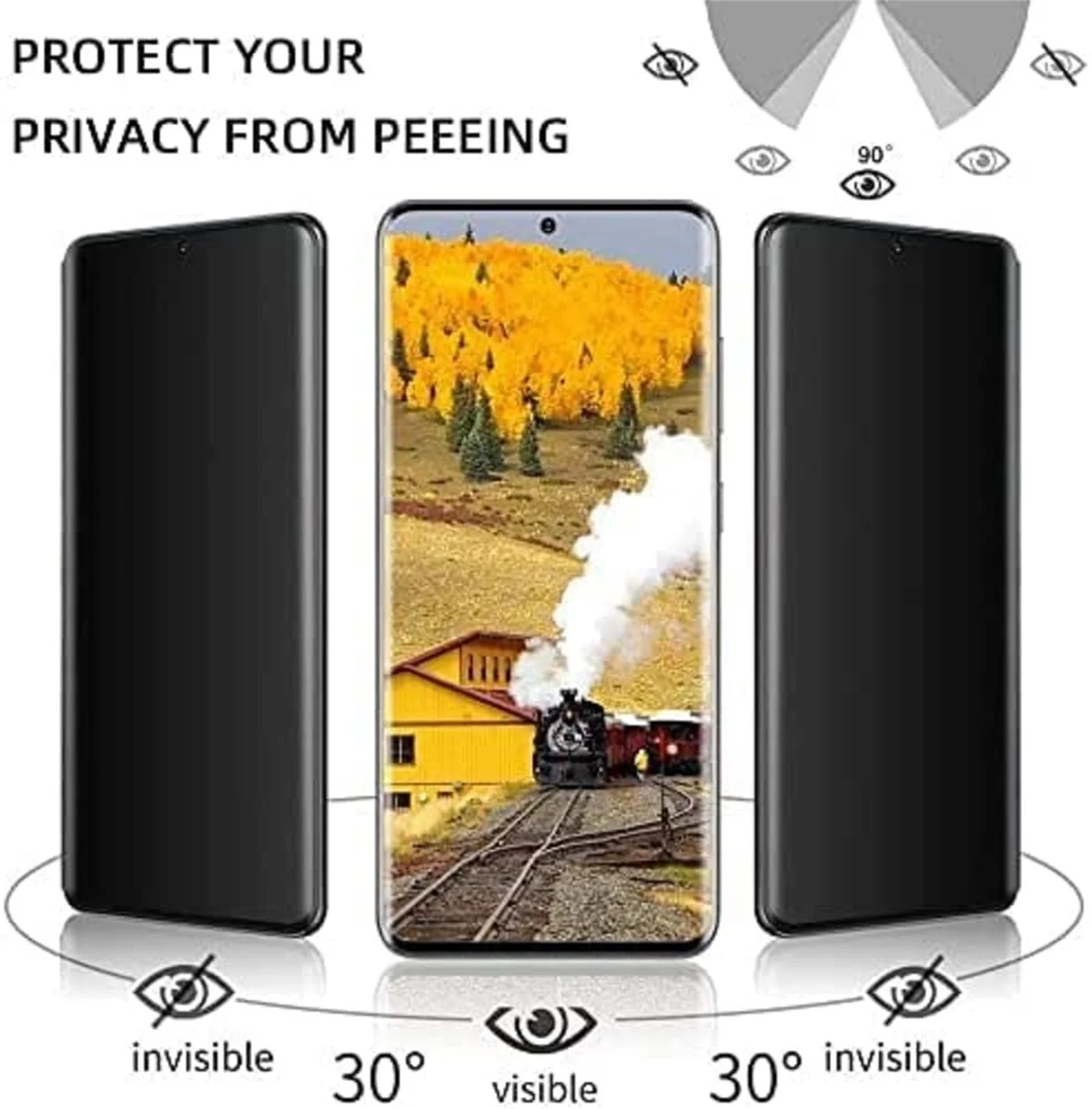 Anti Spy Screen Protector For Honor Magic6 Magic5 Lite Pro Magic 6 , 3D Curve Privacy Tempered Glass High Aluminum Anti Glare 9H