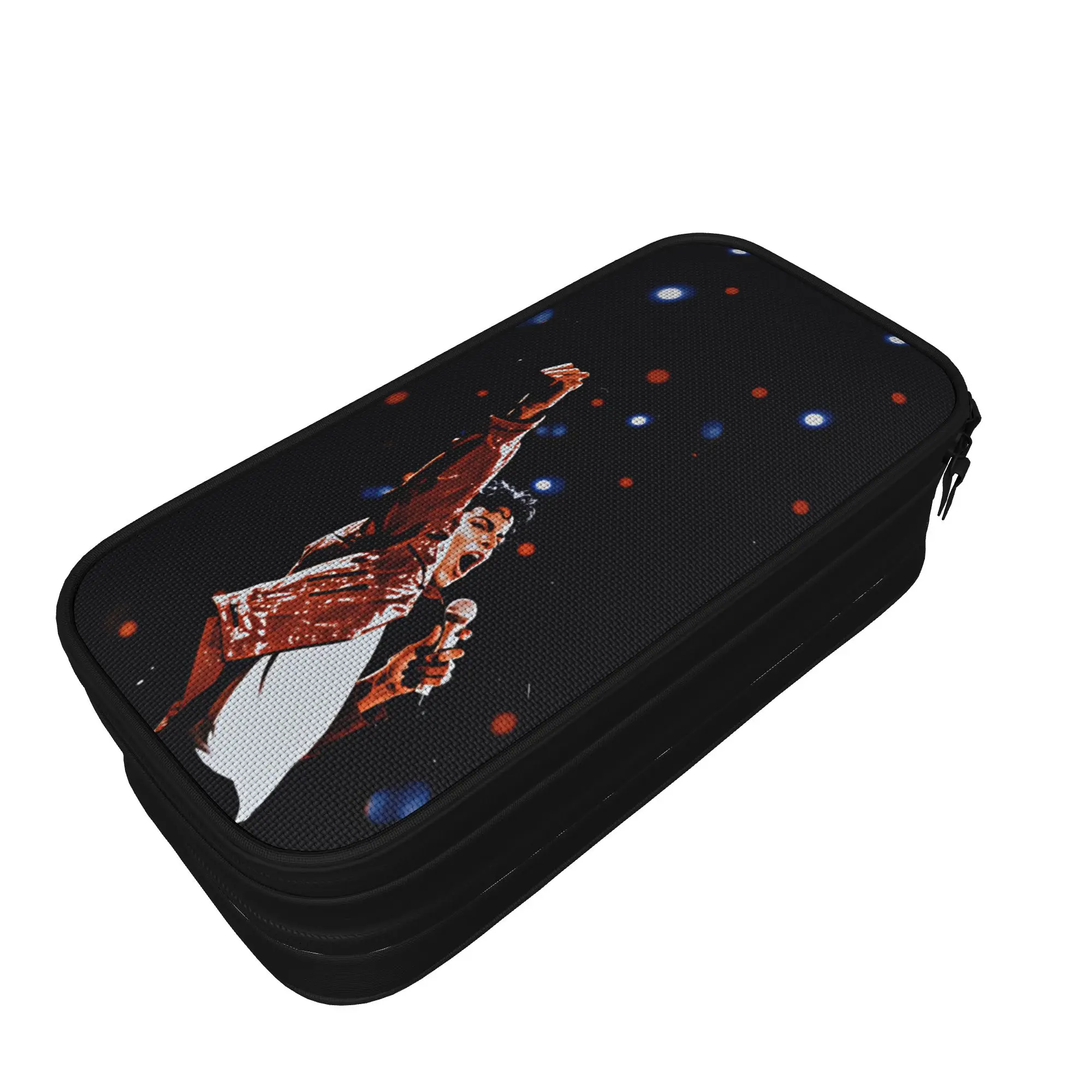 Michael Jackson Pencil Case  Canvas Pen Box Child Lovely Large School Pencil Cases Stationery Organizer
