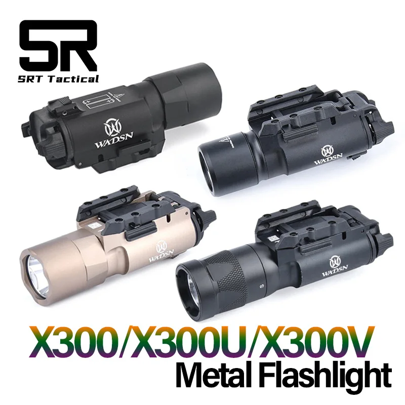 

WADSN Tactical SF X300U X300 Ultra X300V Metal Pistol Scout Light Fit 20mm Picatinny Airsoft Weapon Gun Strobe Flashlight