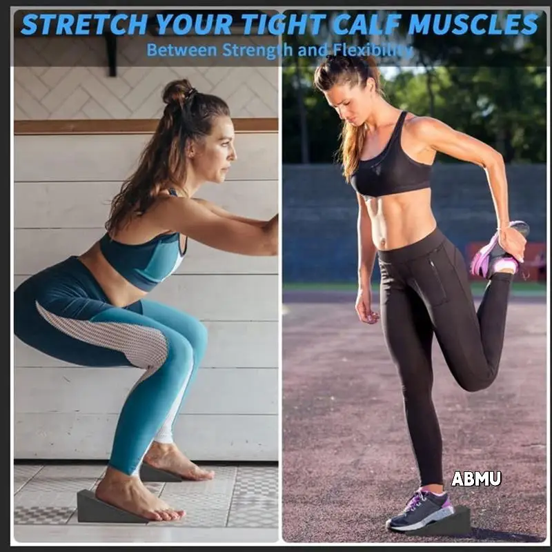 

8 Pcs Yoga Mats, Adjustable Squat Ramp, Incline Board Improve Strength For Squat And Deadlift