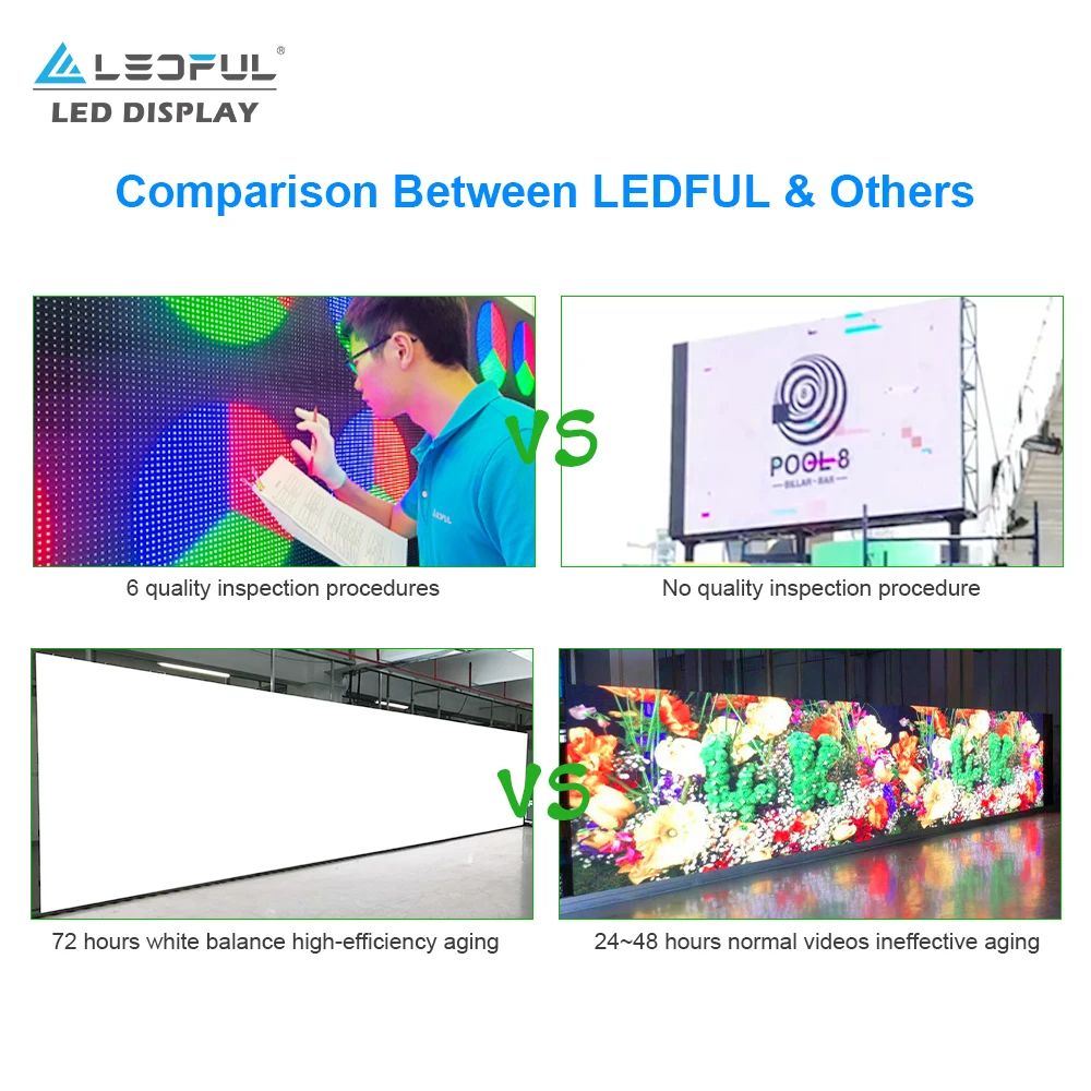 P6.67 في الهواء الطلق P10 عرض لوحة LED 320*160 مللي متر 960x960 مللي متر LED خزانة 960x960 تخصيص شاشة عرض إعلانات كبيرة