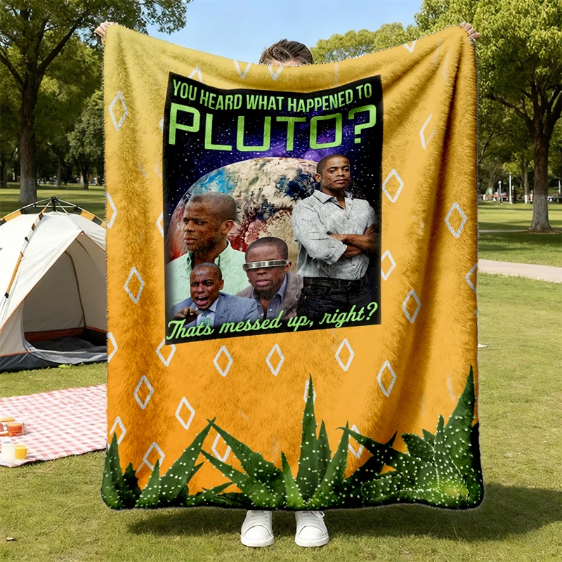 Psych Pluto Pick Up Line vintage 90s bootleg Flannel Blanket