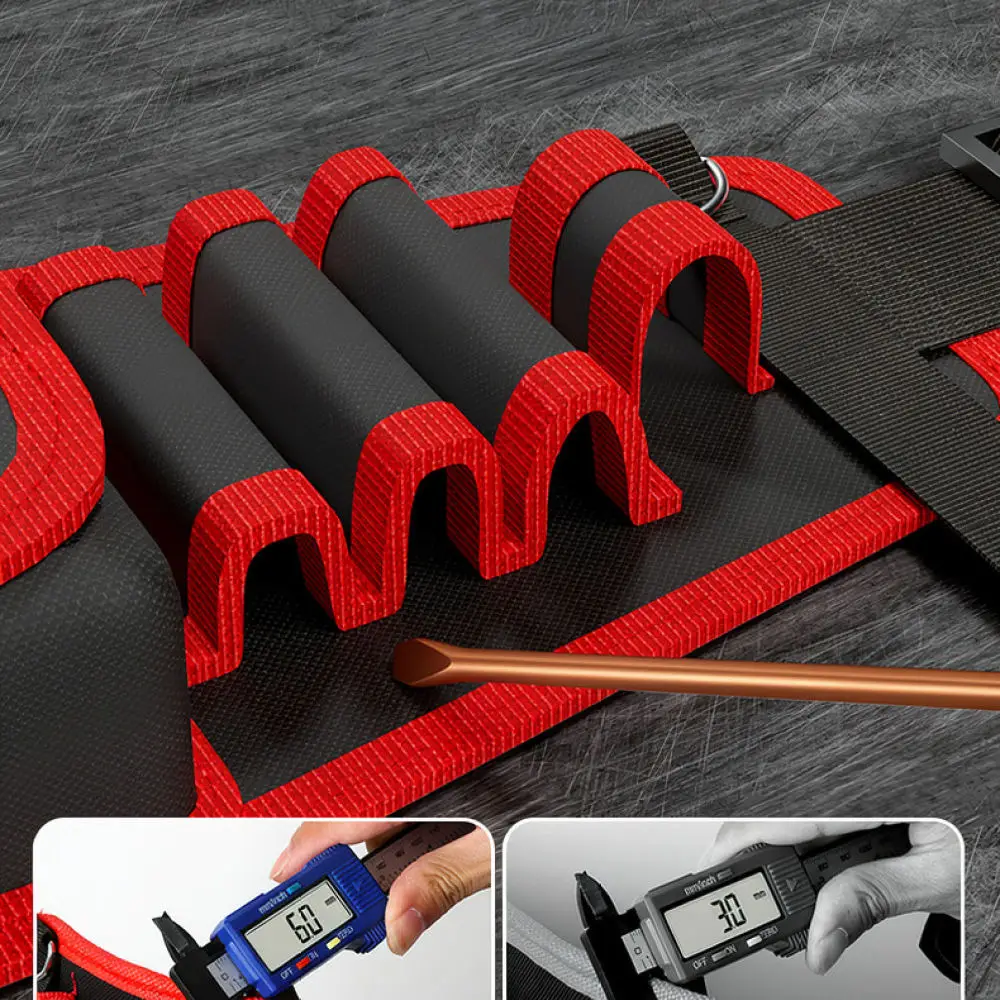 Durable Oxford Tool Waist Bag Electrician Maintenance Pouch Professional Hardware Organizer Belt Storage Accessory Work Gear