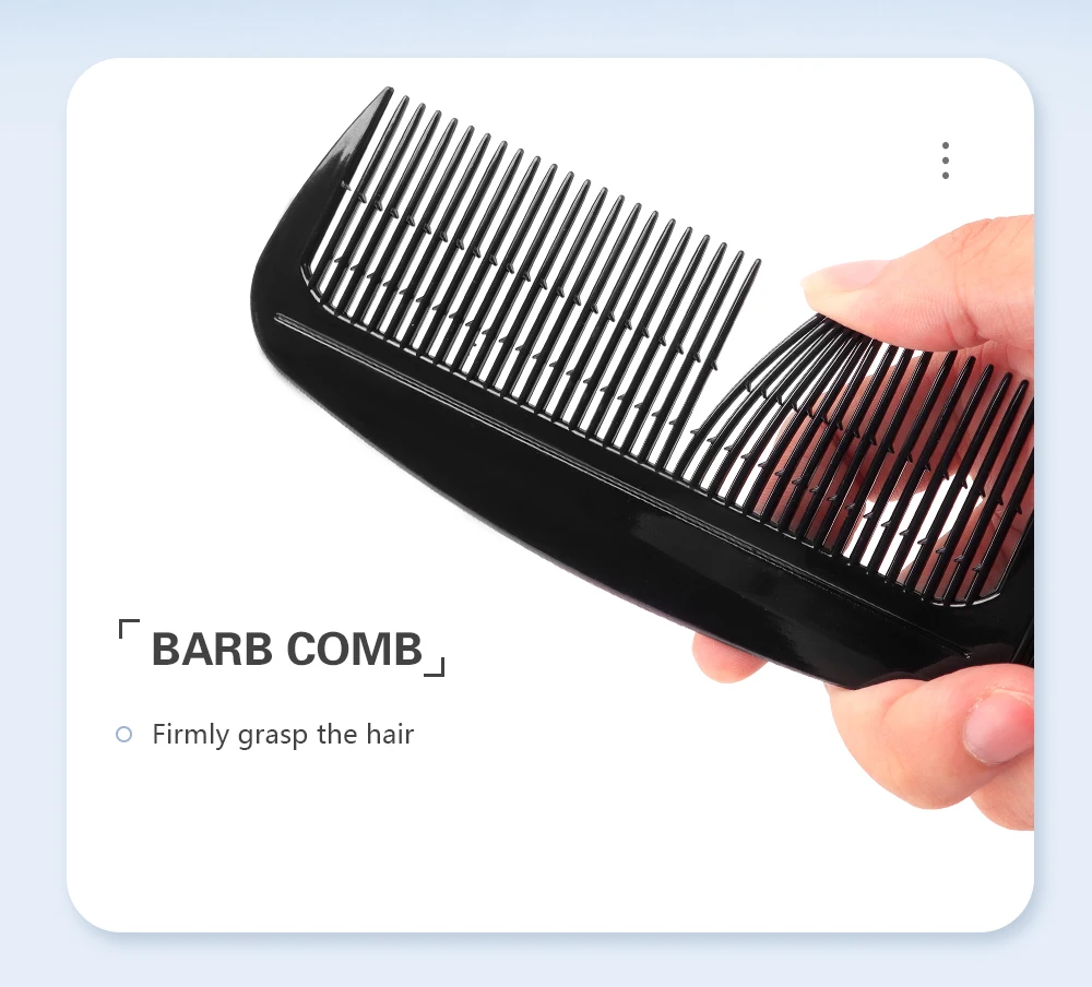 Salon Friseur Kamm anti statische Haars chneidekamm Anti-Rutsch-Friseur Trimmen Kamm breite Zahn Haarschnitt Bürste Styling-Werkzeuge – Detail 6