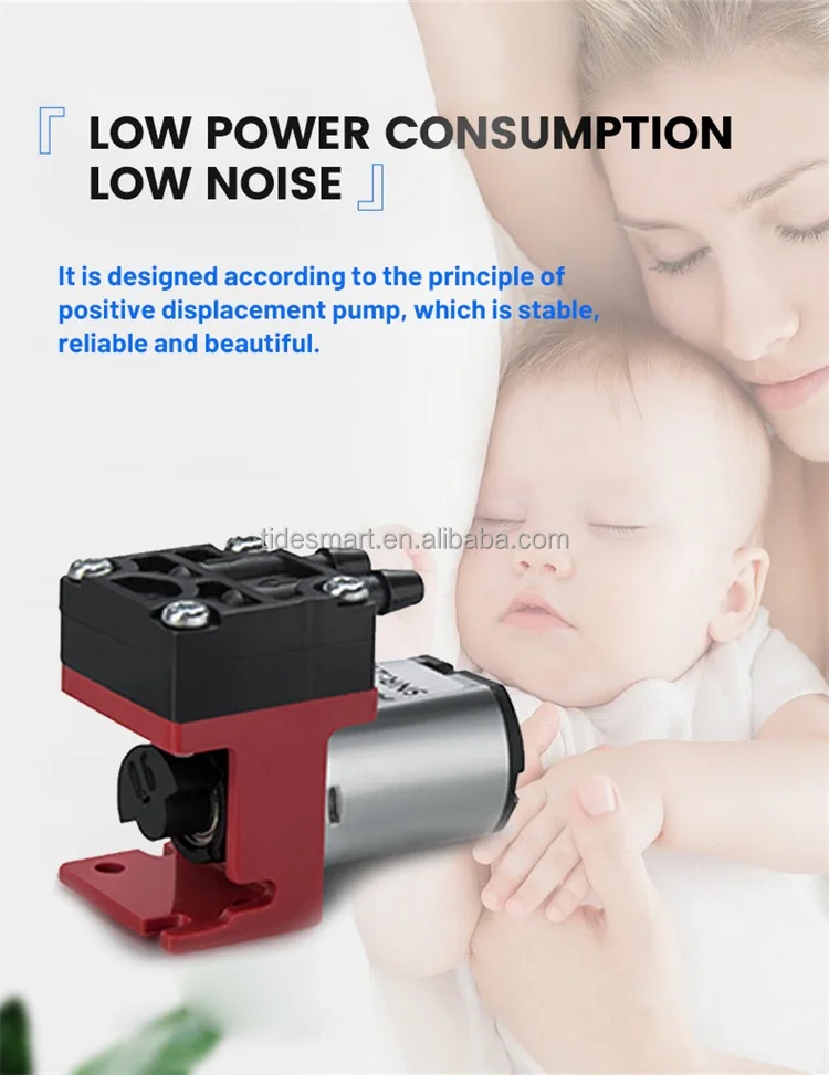 5V DC Brush Motor Mini Pump 500ml/min Silent Self Priming Vacuum Pump Micro Diaphragm Air Pump view 5
