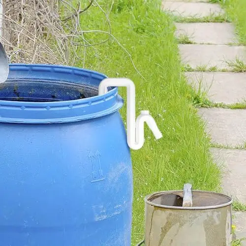 

Rain Barrel Overflow Pipe No Drill Downspout Diverter Rain Water Harvesting Management Tool Connector Bucket DrainageTube System