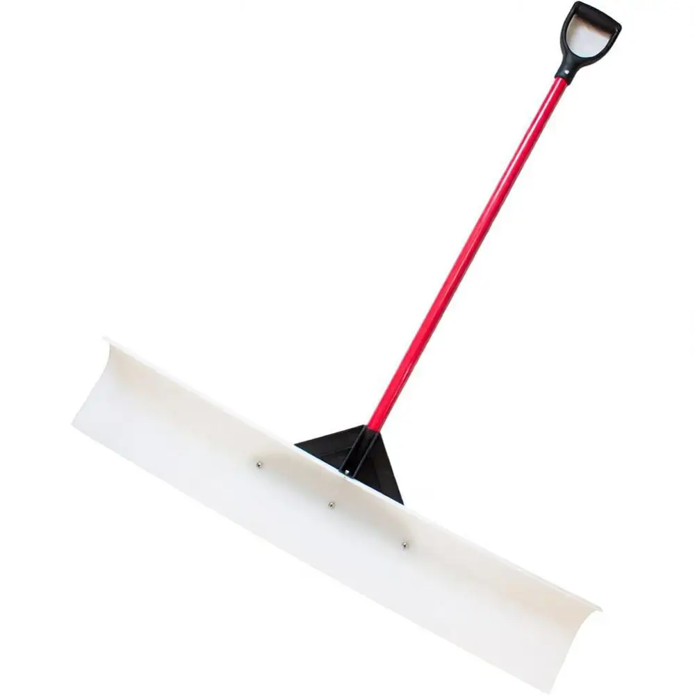 

Снегоуборочная лопата 48 дюймов с ручкой из высокомолекулярного стекловолокна для очистки подъездных путей, тротуаров и больших площадей