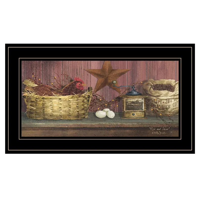 Rise and Shine by Billy Jacobs, Ready to Hang Framed Print, Black Frame