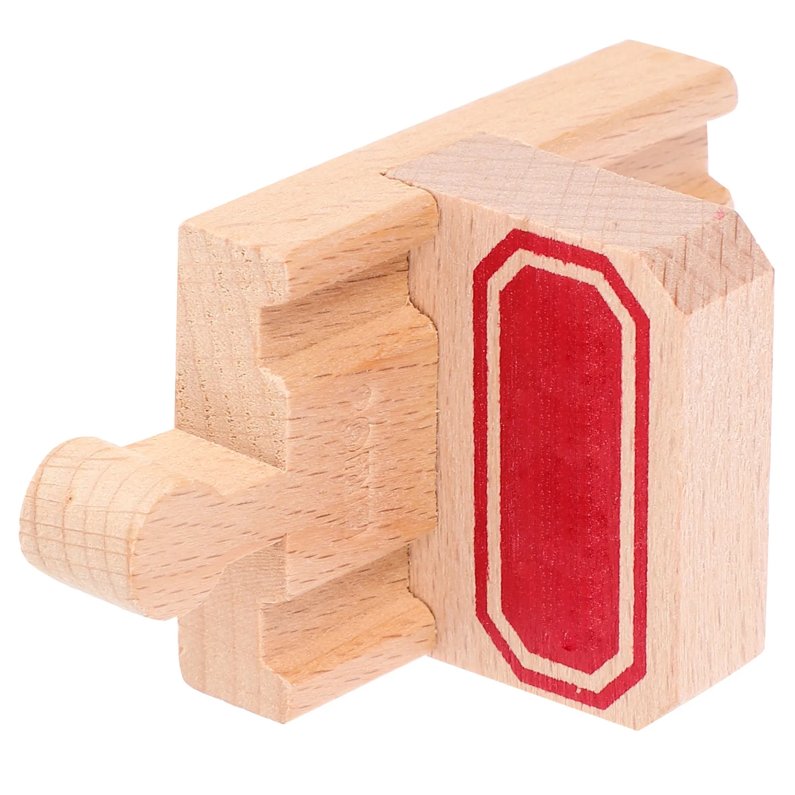 

2Pcs Wooden Train Stop Track Kids Educational Railway Track Replacement Parts Creative DIY Scene Accessories for Logical
