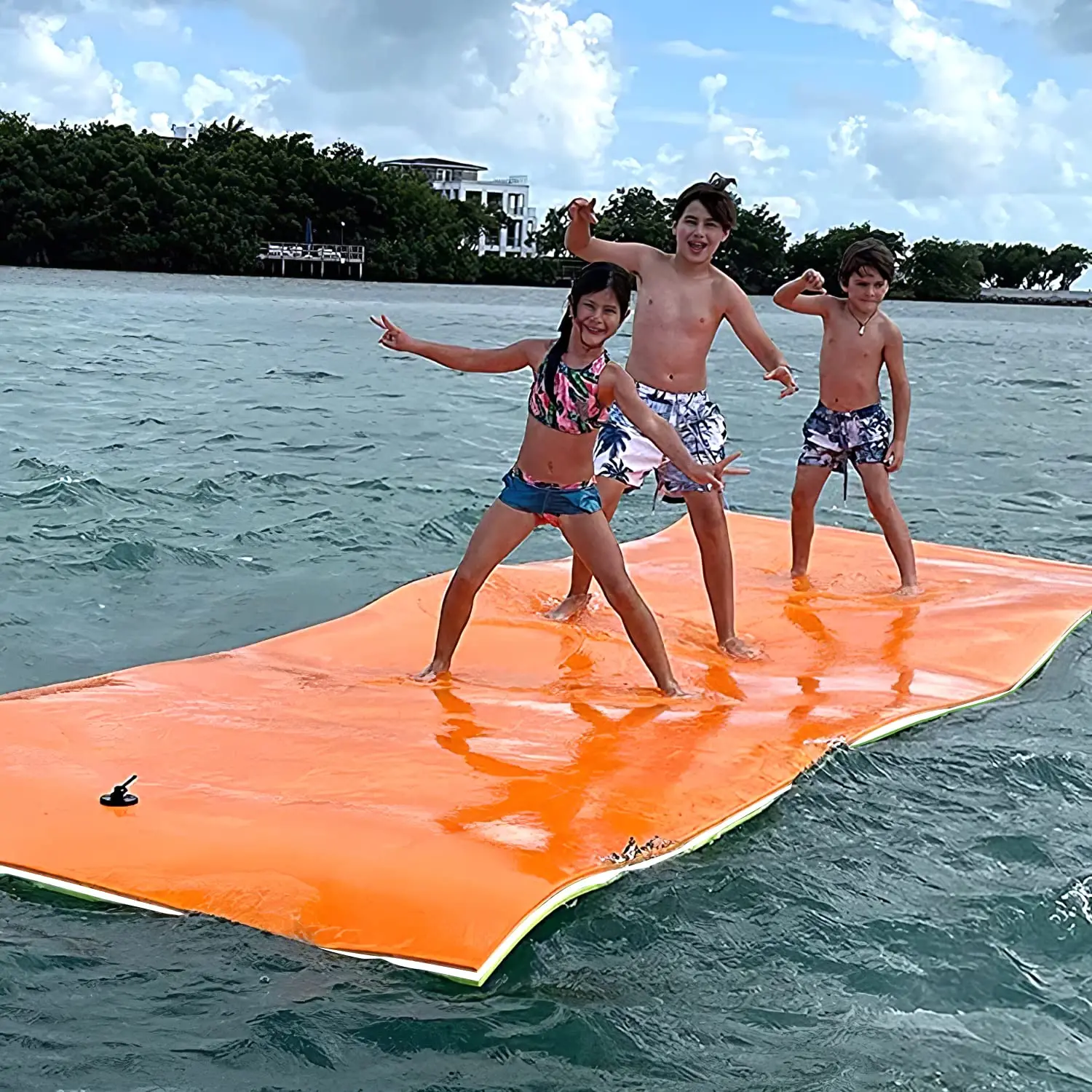 

Large Lily Pad Floating Water Mat for Lakes, Custom