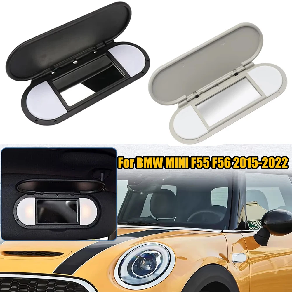 

Car Roof Sunvisor Sunshade Panel Sun Visor Makeup Mirror Cover for BMW MINI F55 F56 2015 2016-2022 51167342194 51167366950