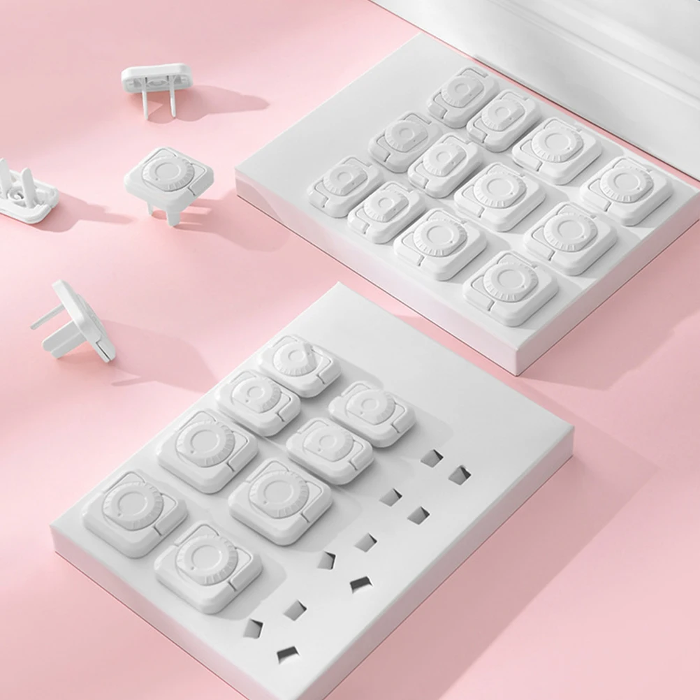 

12 Pcs Stoppers Socket Protection Cover Child Proof Outlet Electrical Protector Water White Protectors