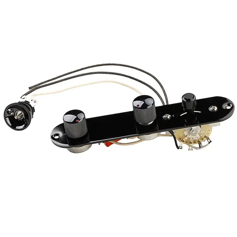 

A79E-полно нагруженная пластина управления гитарой, предварительно смонтированный 3-позиционный переключатель, большие потенциометры 250K, ручки регулировки громкости и тона с накаткой