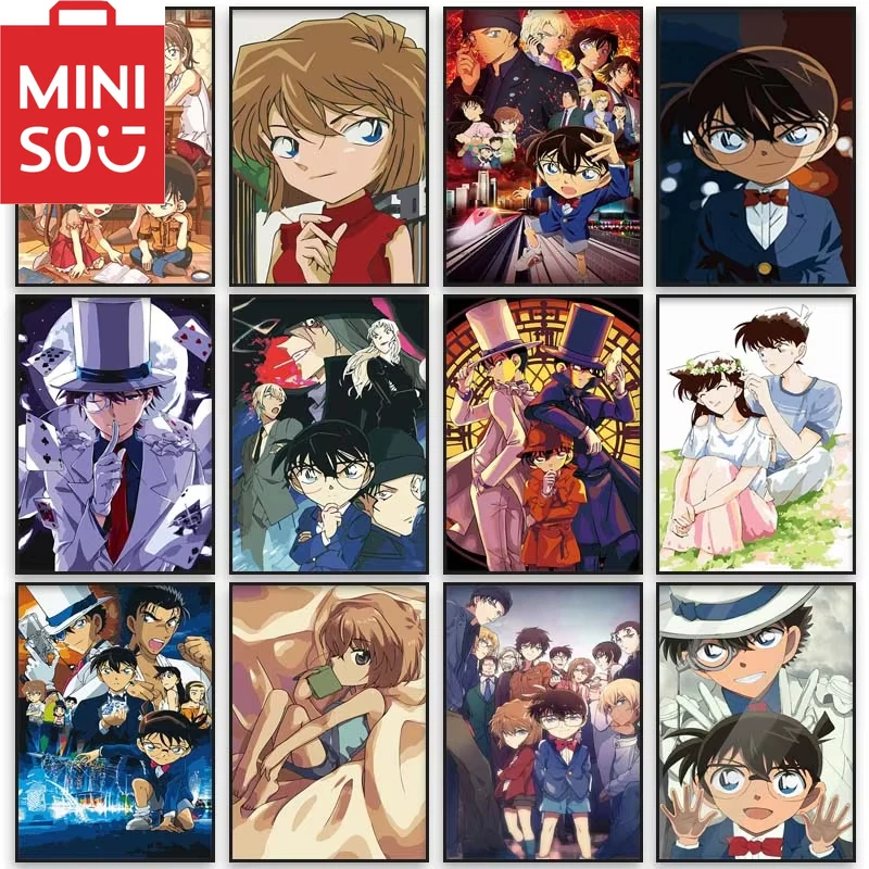 MINISO 5D DIY أنيمي المحقق كونان كودو شينيتشي فانتوم كيد شخصية كرتونية جدار الفن الماس اللوحة ديكور غرفة نوم المنزل #1