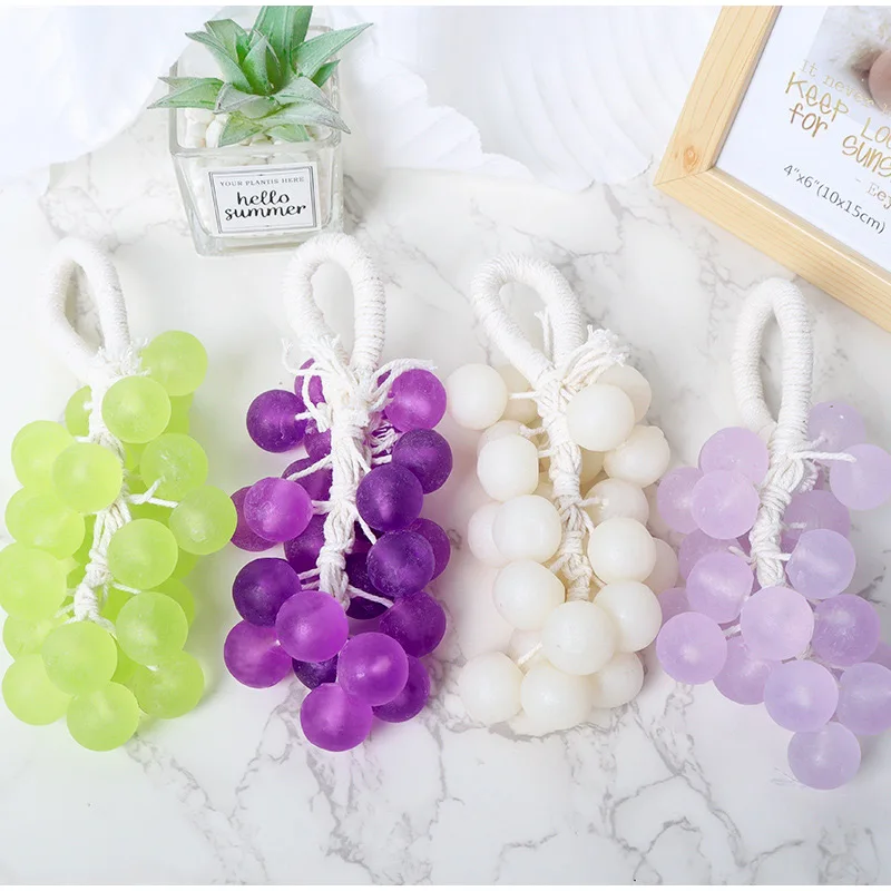 لؤلؤة العنب الصابون حمام غسل اليد ترطيب العنب الأخضر باقة اليدوية الصابون هدية مربع لإرسال الأصدقاء هدية الصابون الإبداعي الجديد