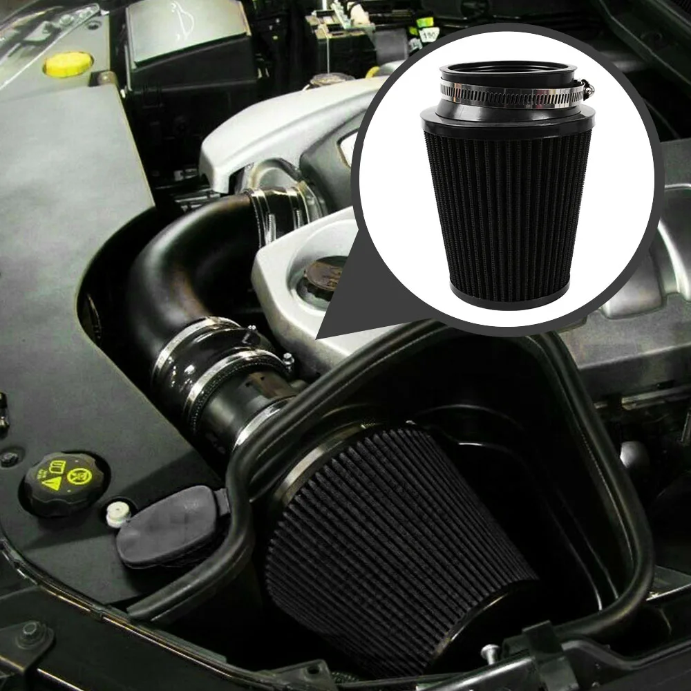 RASTP-76MM Auto Luftfilter Sport Power Mesh Kegel High Flow Auto Kaltlufteinlass Filter Induktion Kit Luft Reiniger OFI077 – Detail 3