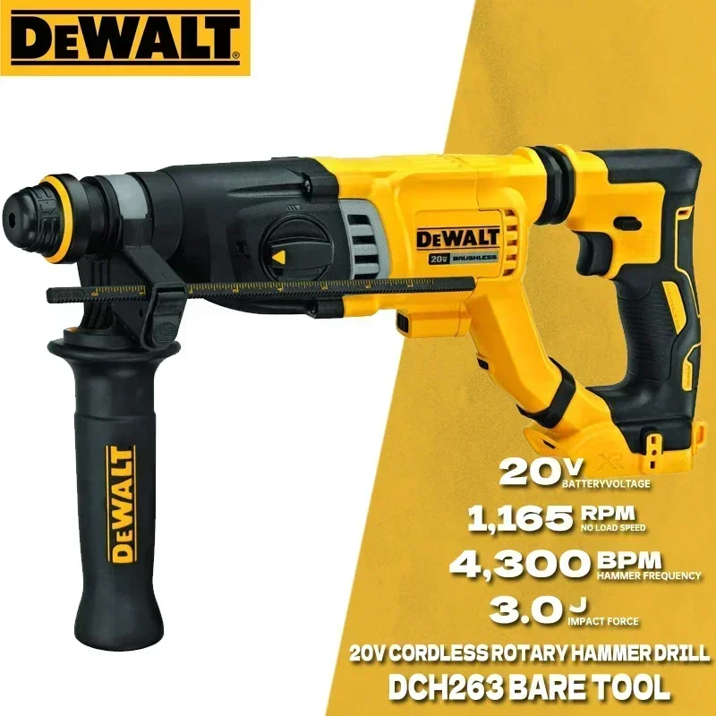 

DEWALT DCH263 беспроводной роторный молоток BareTool 20 в макс. бесщеточный мотор SDS PLUS D-ручка Электрический отбойный молоток Ударная дрель