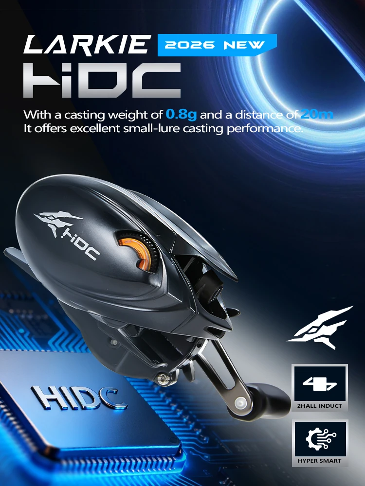 Soloking HIDC 152g DC Baitcasting Angelrolle 10+1 BB 7.1:1 Weitwurf-Bait-Finesse Kohlefaser Salzwasser-Baitcaster-Rolle 5kg Max Bremskraft