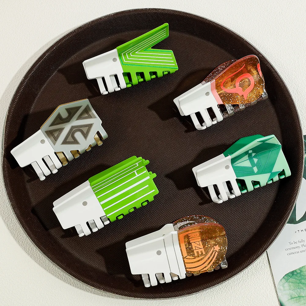 

YHJ New K-pop Light Stick Shape Hair Claw Creative Design Acetate Claw Clips Popular Crab Hair Clip Hair Accessories for Girls