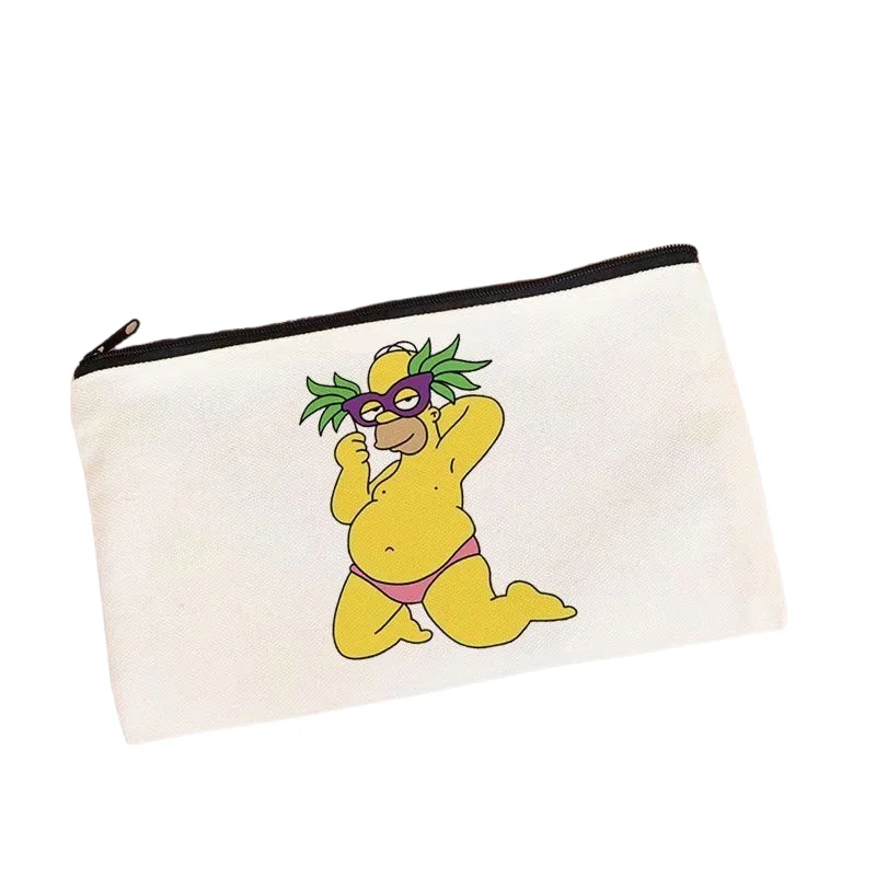 The Simpsons Federmäppchen Bart Simpson und Lisa Simpson Cartoon niedlich kreativ große Kapazität tragbare Schüler-Schreibwarentasche Geschenk – Detail 4