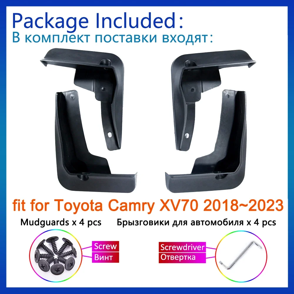 Mud Flaps for Toyota Camry XV70 2018 2019 2020 2021 2022 2023 Mudguards Splash Fender Guard Front Wheel Car Styling Accessories