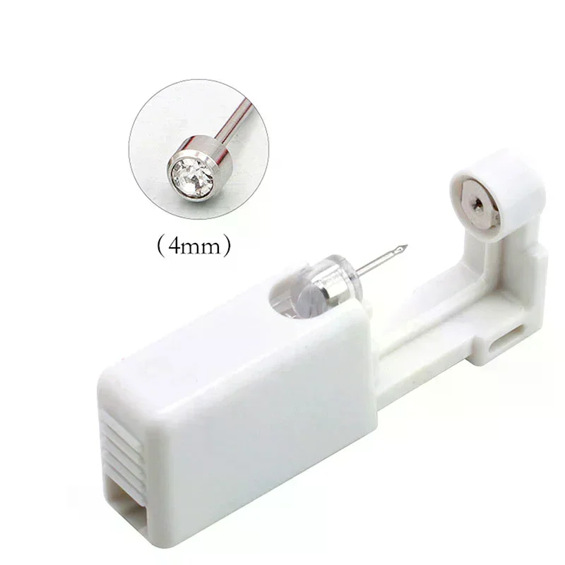 /YOV/1 Pack Self Ear Piercing Disposable Self Ear Piercing Kit Safety Ear Piercing Kit Tool with 4mm Earring Studs