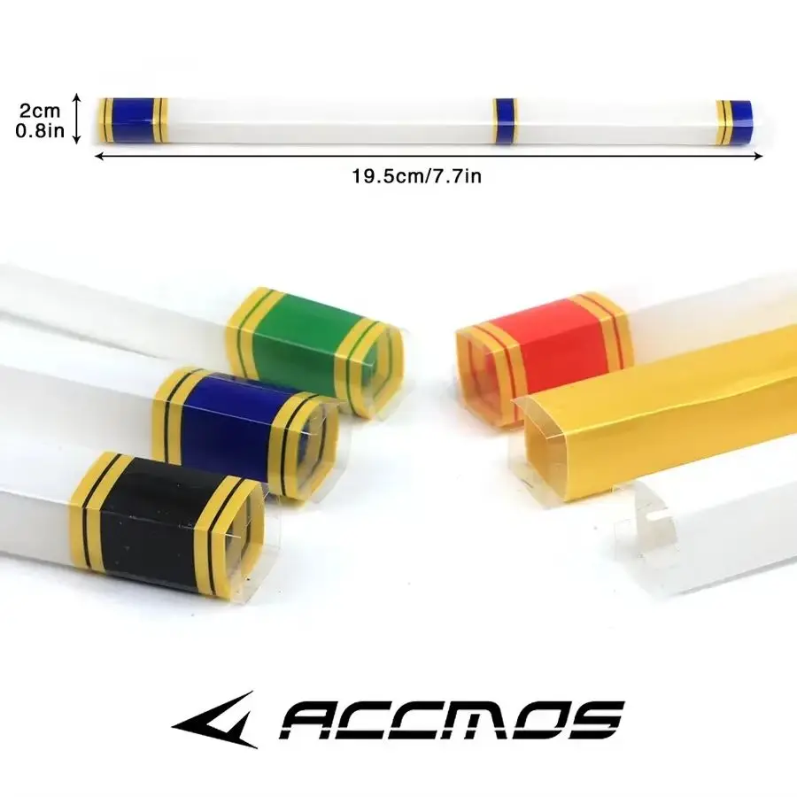 ACCMOS 15pcs Archery Arrow Wraps Heat Shrinkable Arrow Shaft Skin Stickers DIY Carbon Fiberglass Aluminum Arrows Hunting Shootin