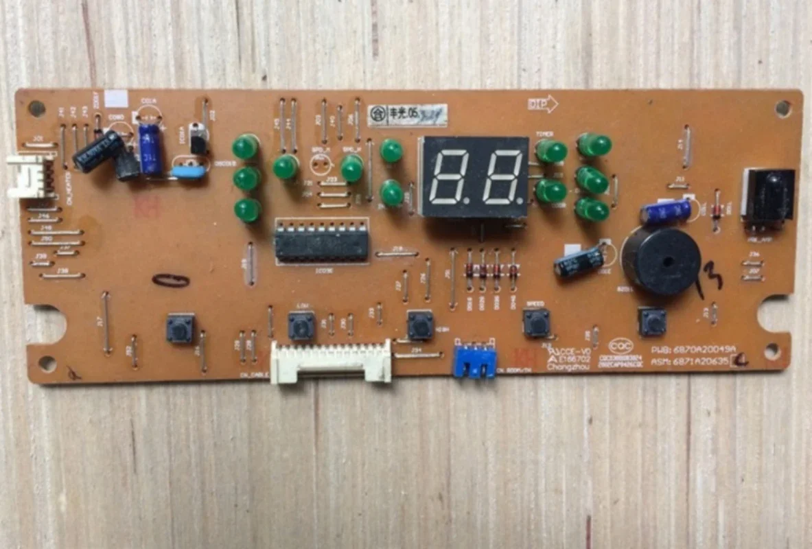 for LG air conditioning computer board button board 6870A20049A 6871A20635F/E control board has been tested