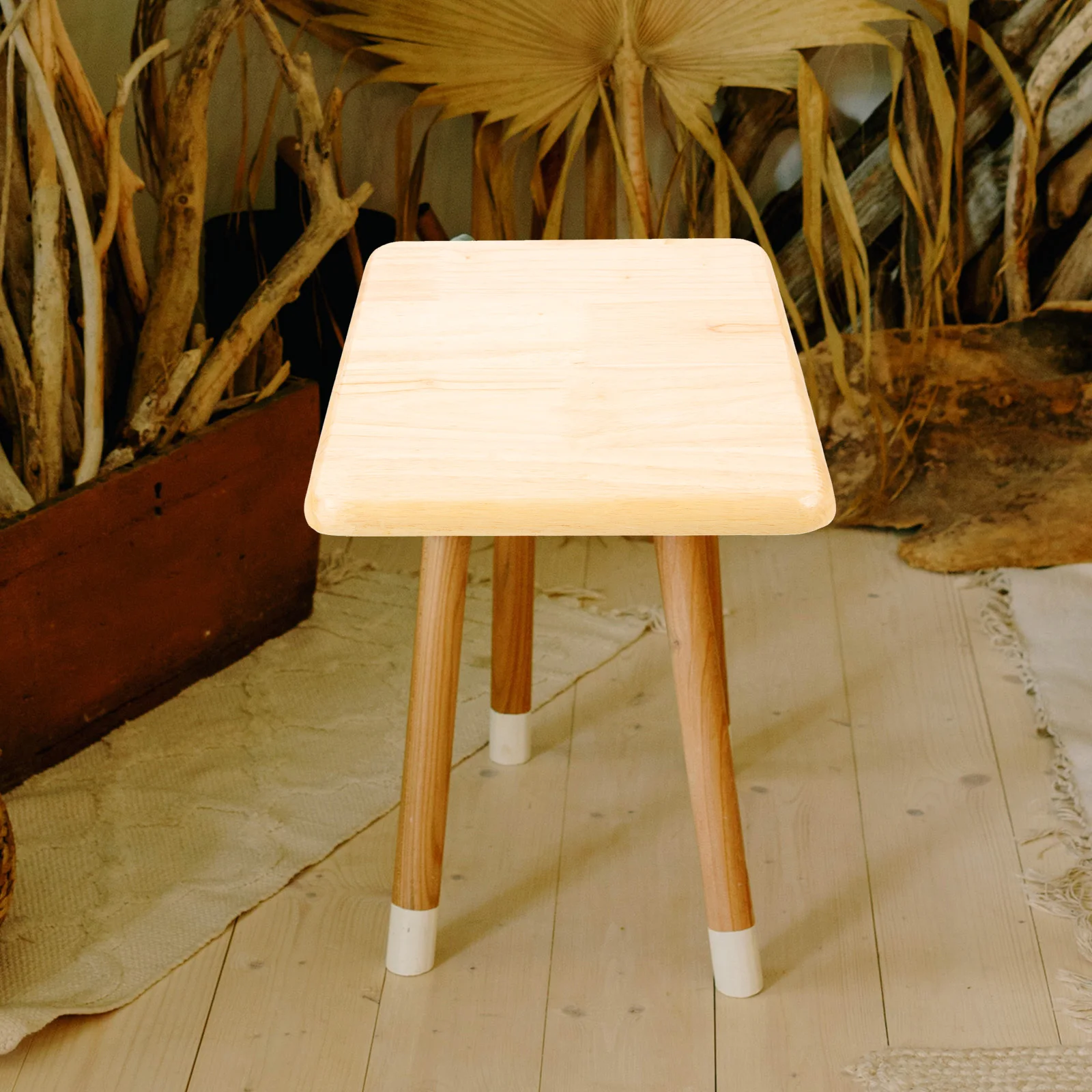 

Wooden Square Stool Seat Replacement Easy Clean Smooth Surface Home Restaurant Chair Accessory Stool Seat Replacement