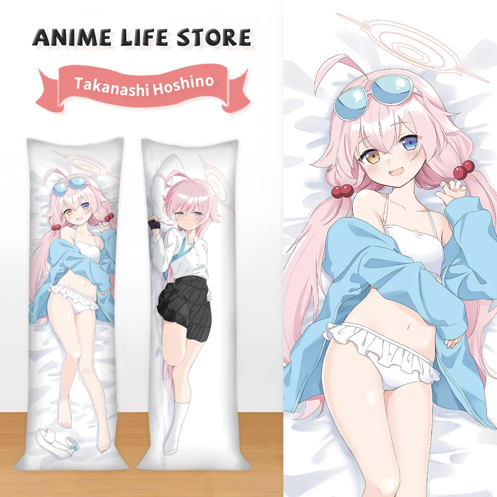 Blue Archive Takanashi Hoshino Dakimakura Anime Pillowcase Hugging Otaku Bedding Pillow Cushion Cover Anime Bedding Pillowcases