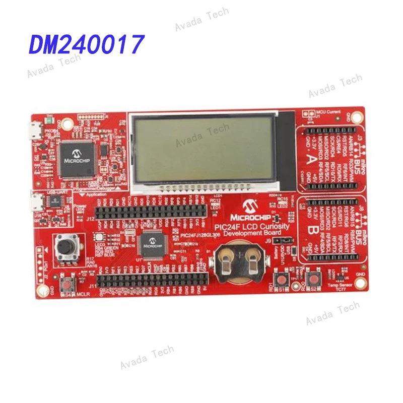 Avada Tech DM240017 PIC24F LCD Curiosity Development Board