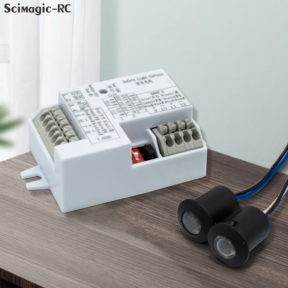 

Однолучевой инфракрасный датчик, фотоэлектрический барьерный прерыватель 12 В-36 В, ИК-детектор для автоматических раздвижных электрических ворот