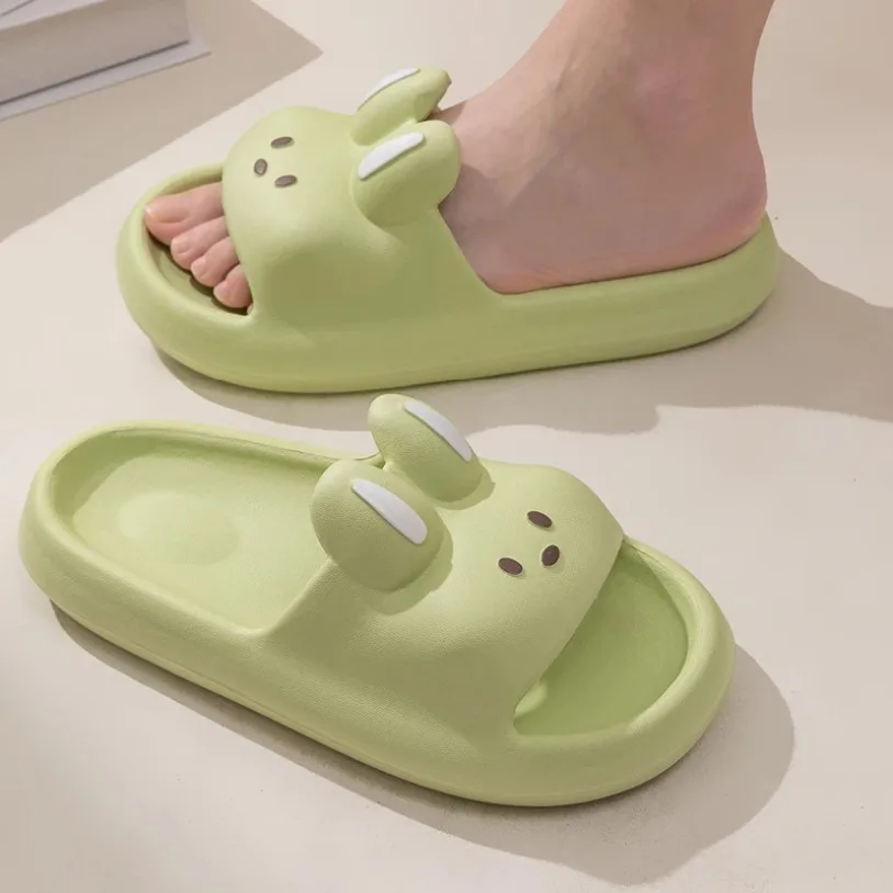 Home Slipper Female Women Rabbit Cute Cloud Sandals Summer Flip Flops Beach Slides Casual Room House Shoes Men Male Flat Eva