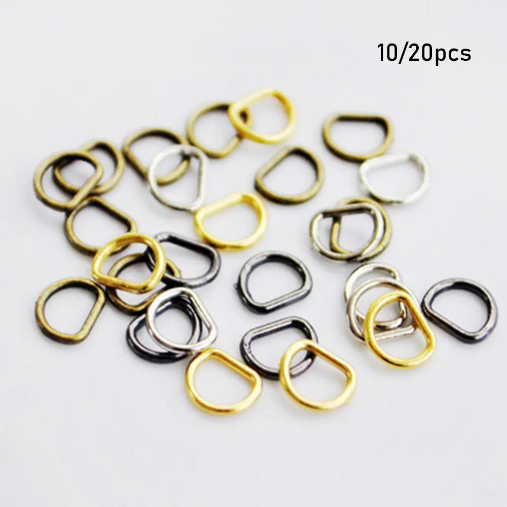 10/20Pcs Newest 7mm Mini Ultra-small Belt D-Buckle Doll Bags Buckles Diy Doll Buttons Shoes Accessories Doll Bags Accessories