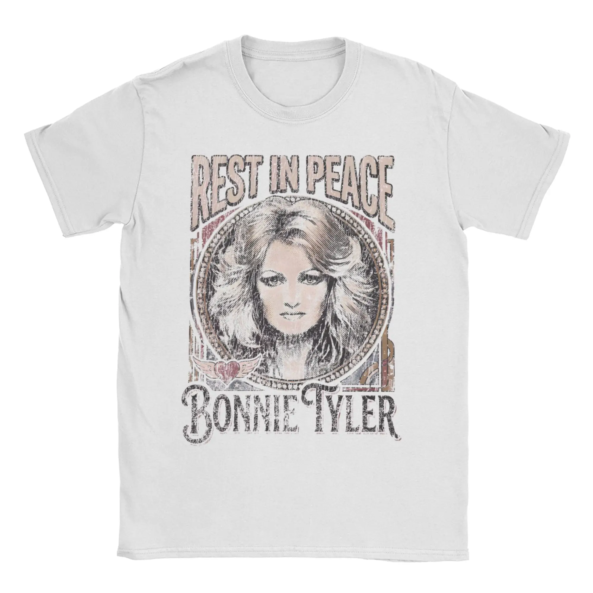 Casual Bonnie Tyler T-Shirts Men Women's O Neck Cotton T Shirt  Short Sleeve Tees Party Tops