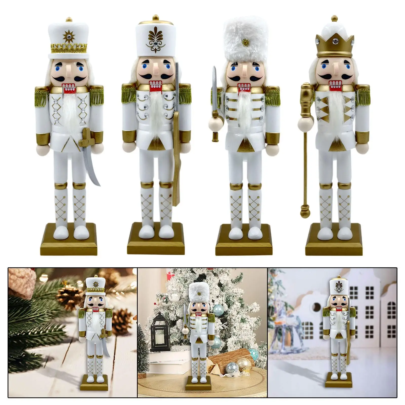 Nutcracker Figurine Ornament Nutcracker Soldier for Holiday Bedroom Festive