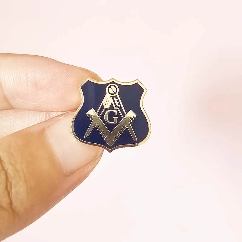 10pcs Freemason Masonic Lapel Pins Master Square Badges Freemasonry Forget Me Not Masonic WW2 Masons Euclid\'s 47th Brooches